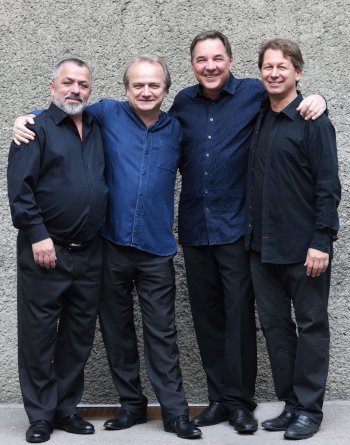 Foto mit Joschi, Bertl, Martin und Peter